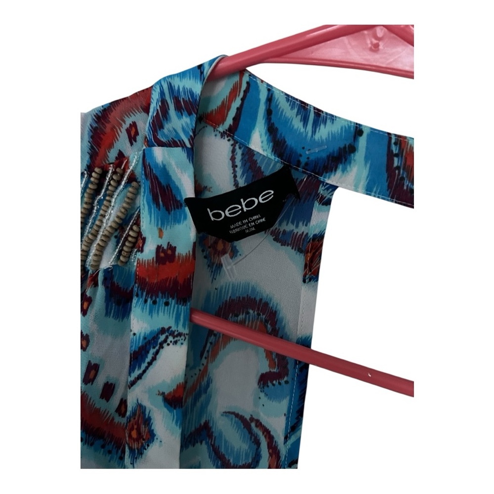 Bebe Beaded Ocean Wave Pattern Swim Cover-Up - Picture 5 of 7